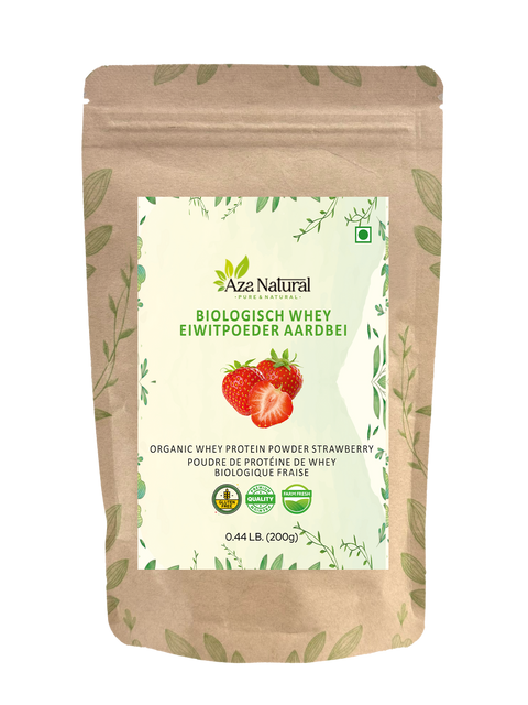 Biologisch Whey Eiwitpoeder - Aardbei (100% Organic)
