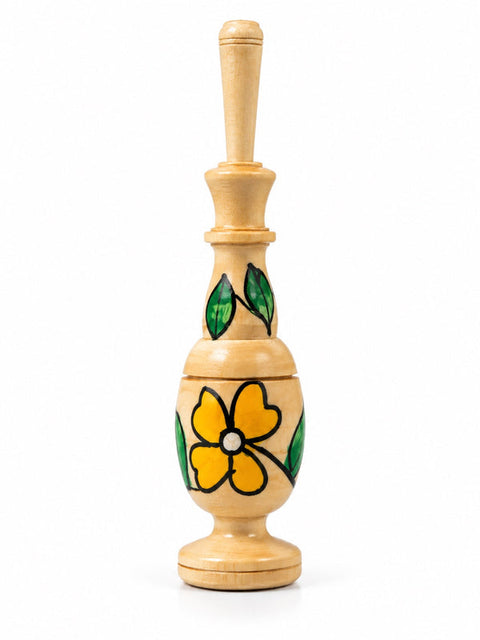Handgeschilderde houten kohlhouder Sahara Bloom