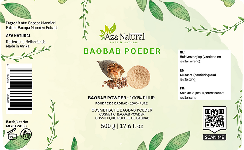 Baobab Vrucht Poeder - afbeelding 3 van 3