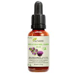 Flacon d’huile de chardon-Marie Aza Natural, 30 ml, verre foncé avec pipette, étiquette avec des fleurs de chardon pourpres