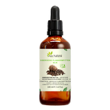 Huile de pignons de pin de Sibérie 100 ml Aza Natural, verre foncé avec pipette, étiquette avec pomme de pin et pignons