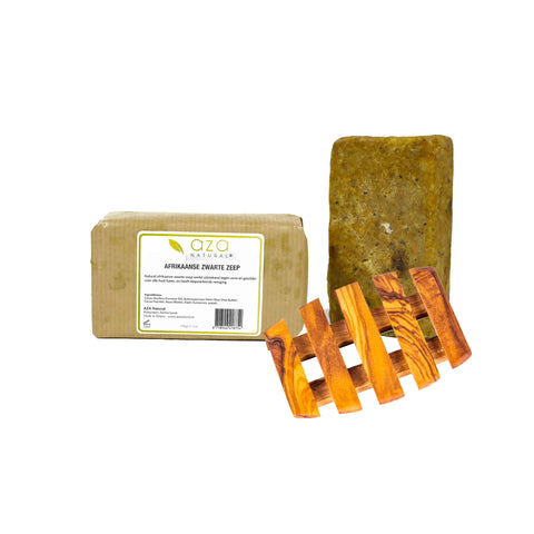 Tamale African Black Soap met Zeephouder