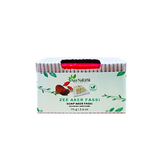 Savon à l’aker fassi Aza Natural, pain rouge de 75 g dans un fourreau de carton ondulé aux feuilles vertes