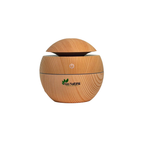 Vlam Aroma Diffuser Fonteintje Licht Hout