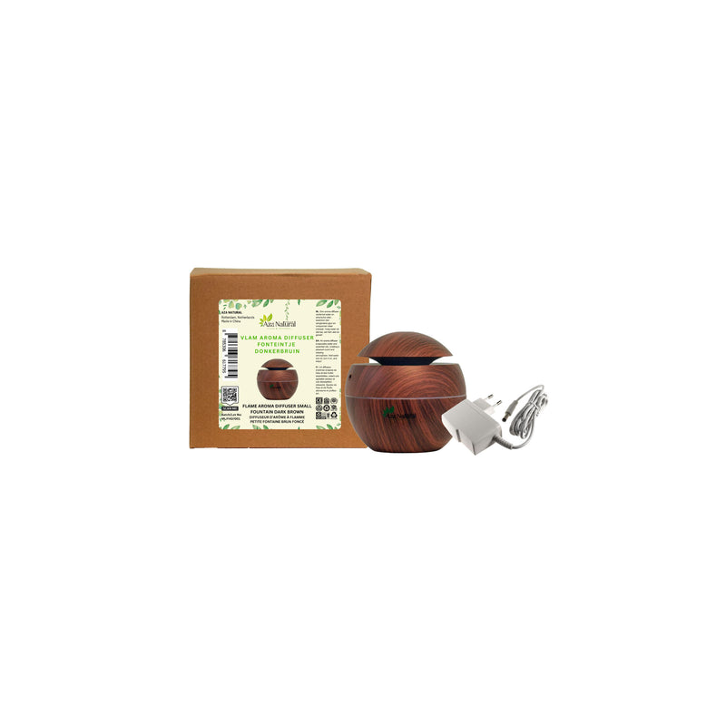 Vlam Aroma Diffuser Fonteintje Donkerbruin - afbeelding 2 van 4