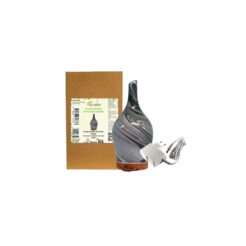 Vlam Aroma Diffuser Zebra Donker Hout - afbeelding 3 van 3