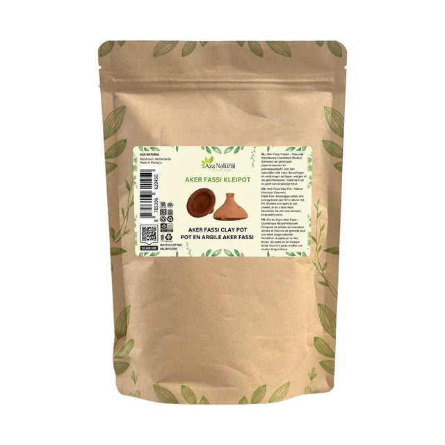 Aker Fassi-kleipot — verpakking